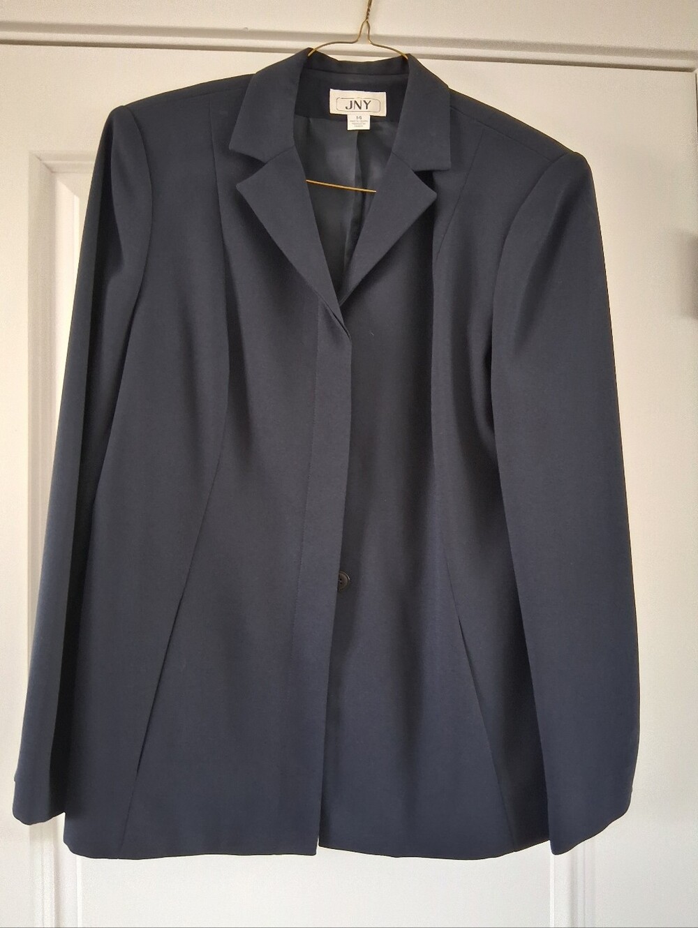 Women's Navy Single-Button Blazer